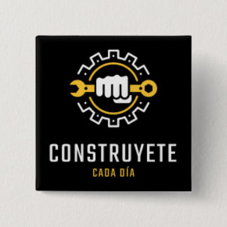 Badge Carré 5 Cm Chapa elegante 