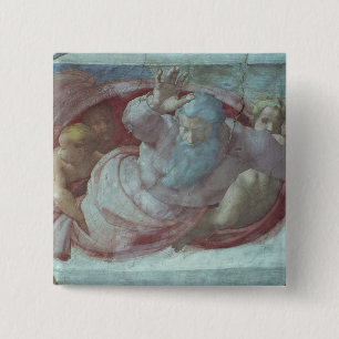 Badge Carré 5 Cm Chapelle de Sistine