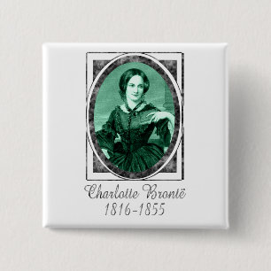 Badge Carré 5 Cm Charlotte Brontë