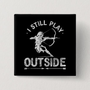 Badge Carré 5 Cm Chasse à l'arc Chasse à la chaudière en détresse