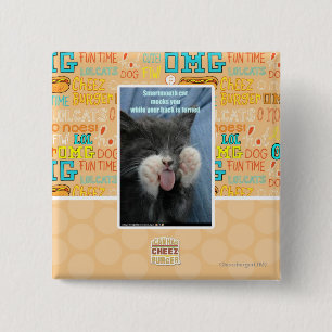 Badge Carré 5 Cm Chat de Smartmouth