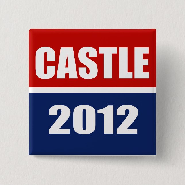BADGE CARRÉ 5 CM CHÂTEAU 2012 (Devant)