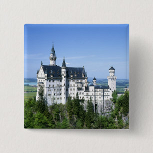 Badge Carré 5 Cm Château de Neuschwanstein