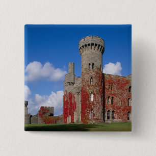 Badge Carré 5 Cm Château de Penrhyn, Gwynedd, Pays de Galles 3