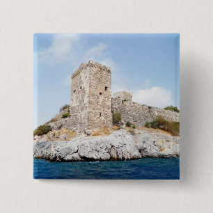 Badge Carré 5 Cm Château de Saint-Pierre à Bodrum