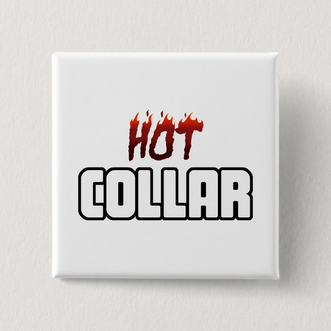 Badge Carré 5 Cm Chaud au-dessus du collier (Devant)