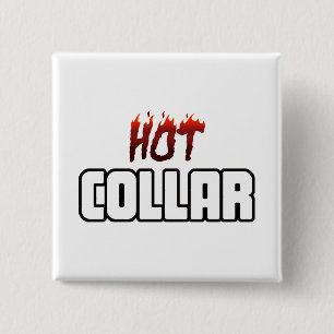 Badge Carré 5 Cm Chaud au-dessus du collier