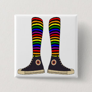 Badge Carré 5 Cm Chaussettes de LGBT
