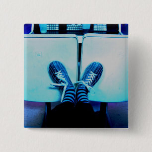 Badge Carré 5 Cm chaussures de bowling