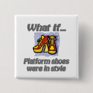 Badge Carré 5 Cm chaussures de plate-forme
