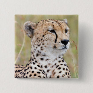 Badge Carré 5 Cm Cheetah