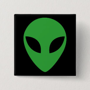 Badge Carré 5 Cm Chef Alien