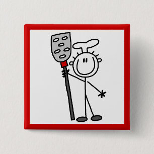 Badge Carré 5 Cm Chef avec spatule