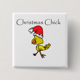 Badge Carré 5 Cm Chemises et cadeaux de Noël