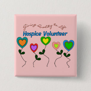 Badge Carré 5 Cm Chemises et cadeaux volontaires d'hospice