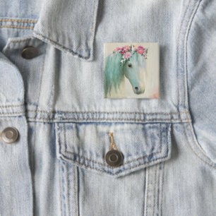 Badge Carré 5 Cm Cheval du Festival