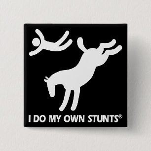 Badge Carré 5 Cm Cheval mes propres cascades