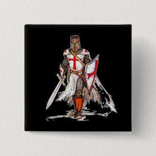 Badge Carré 5 Cm Chevalier modèle