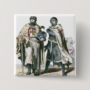 Badge Carré 5 Cm Chevaliers Teutonic
