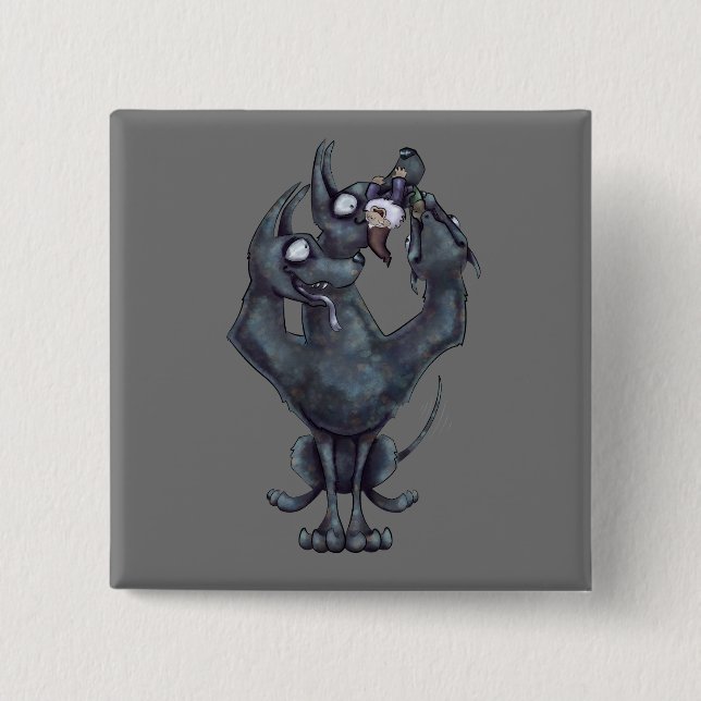 Badge Carré 5 Cm Chew Toy (Devant)