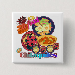 Badge Carré 5 Cm Chilaquiles de Los Angeles