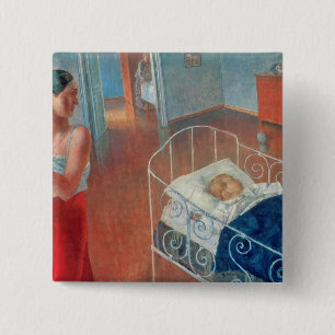 Badge Carré 5 Cm Child de sommeil, 1924