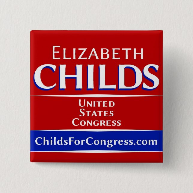 Badge Carré 5 Cm Childs pour le bouton du congrès (Devant)