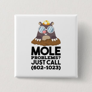 Badge Carré 5 Cm Chimie - Problèmes de mole