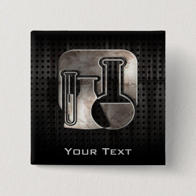 Badge Carré 5 Cm Chimie rocailleuse (Devant)