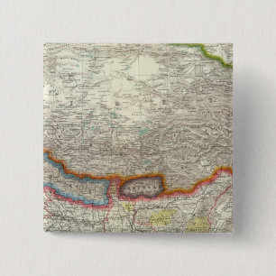 Badge Carré 5 Cm Chine et Tibet