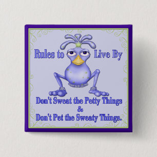 Badge Carré 5 Cm Chou