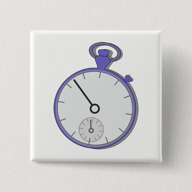 Badge Carré 5 Cm Chrono (Devant)