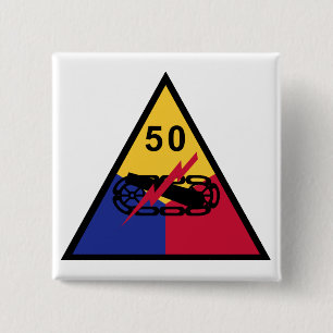 Badge Carré 5 Cm cinquantième Division blindée