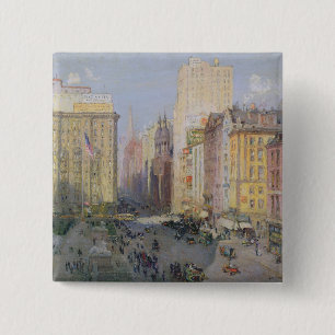 Badge Carré 5 Cm Cinquième Avenue, New York, 1913