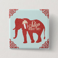 Cirque Rétro Eléphant Popcorn Fête d'anniversaire
