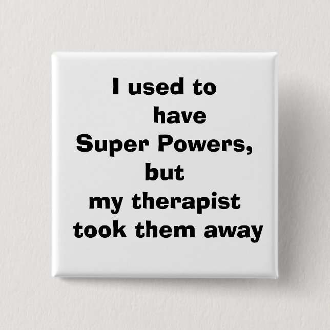 Badge Carré 5 Cm citation, (Devant)