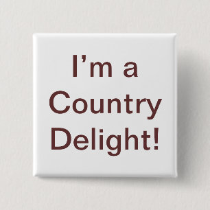 Badge Carré 5 Cm Citation de Country Delight