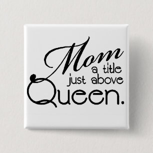 BADGE CARRÉ 5 CM CITATION DE MAMAN