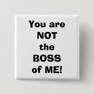 Badge Carré 5 Cm citation, parenting