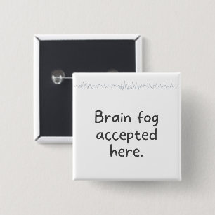 Badge Carré 5 Cm Citation sur l'acceptation de la neurodiversité Br