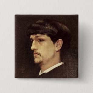 Badge Carré 5 Cm Claude Debussy 1886