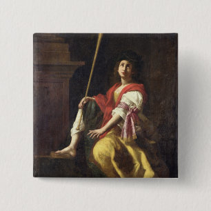 Badge Carré 5 Cm Clio, Muse de l'histoire, 1624