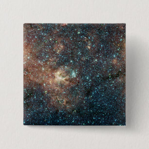 Badge Carré 5 Cm Cluster d'étoiles massif