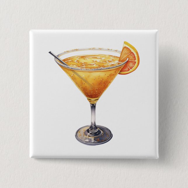 Badge Carré 5 Cm Cocktail Sidecar (Devant)