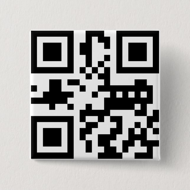 Badge Carré 5 Cm Code "ATHÉE" de QR (Devant)