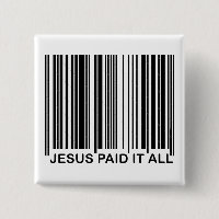 Code-barres UPC de salut chrétien Jésus a payé tou
