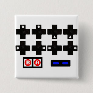 Badge Carré 5 Cm Code Contra de Konami