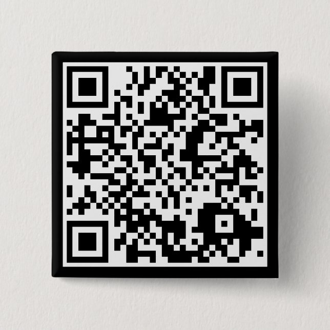 Badge Carré 5 Cm code personnalisable de QR (Devant)