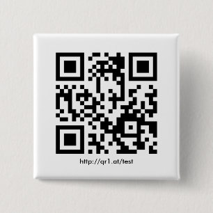 Badge Carré 5 Cm Code QR Épingle à contagion quadratique