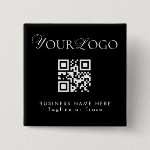 Badge Carré 5 Cm Code QR long et mince personnalisé